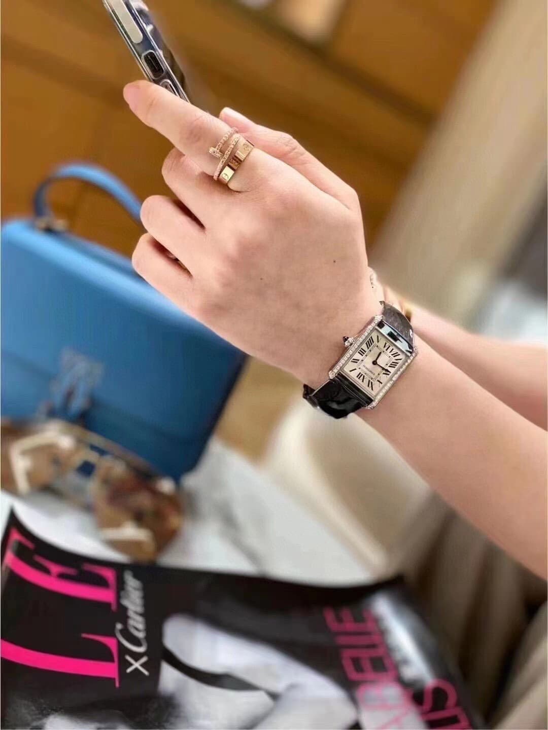 Cartier Blue Bag