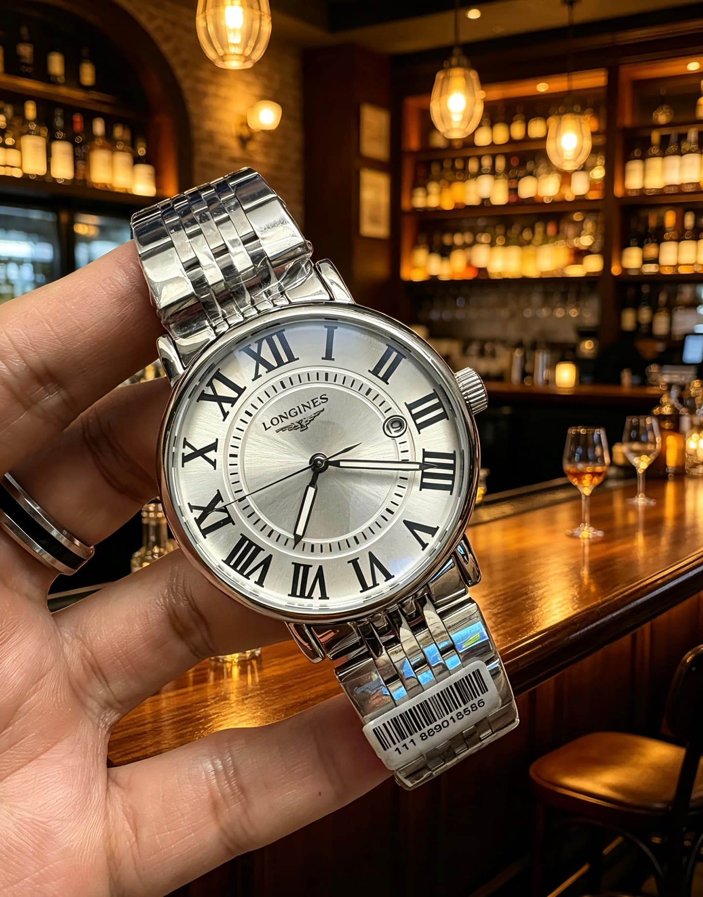 Longines White Watch