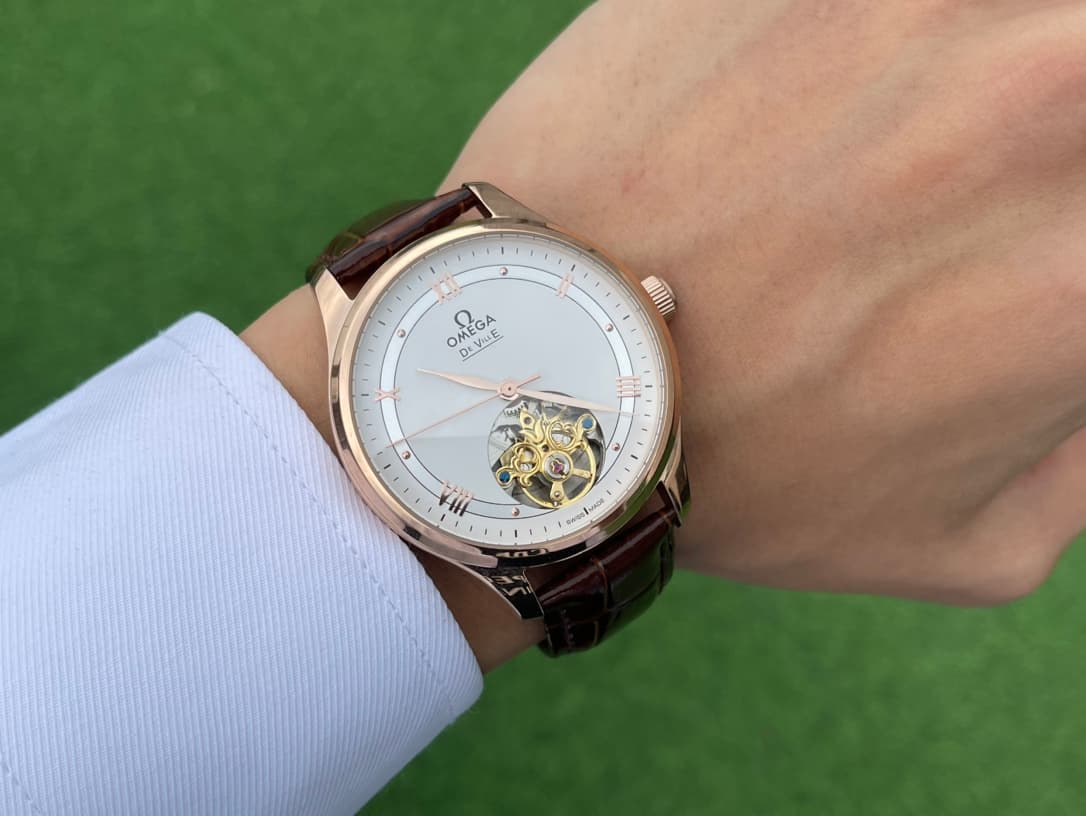 Omega White Watch