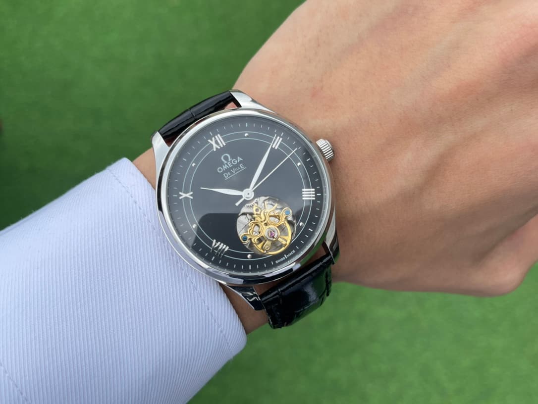 Omega White Watch