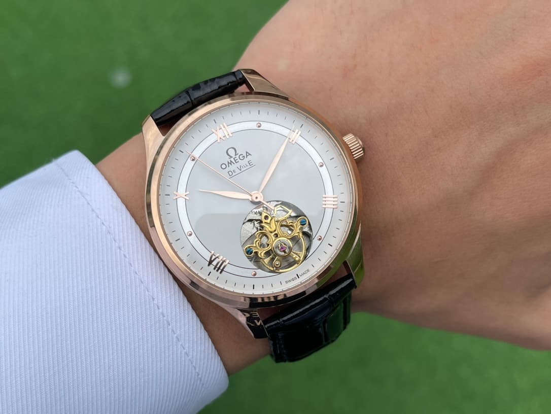 Omega White Watch