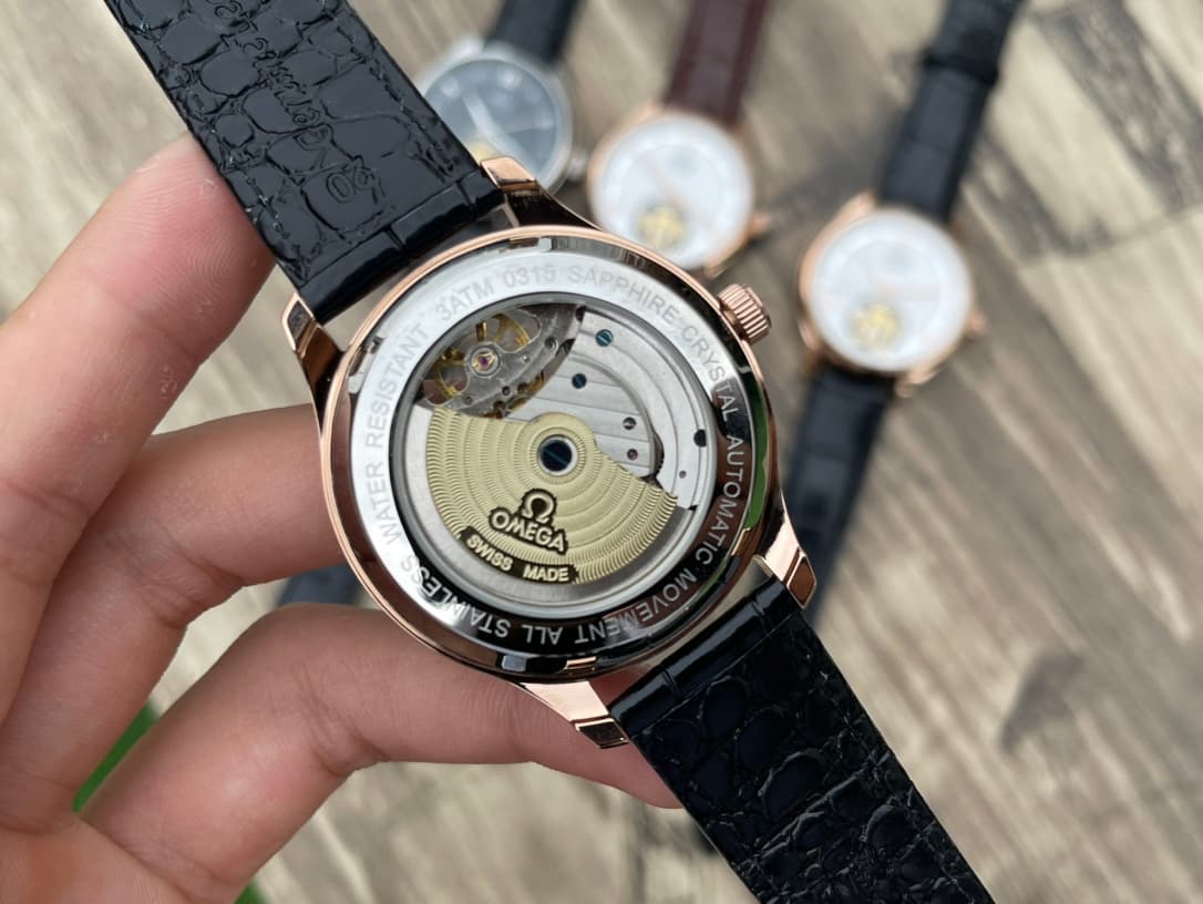 Omega White Watch
