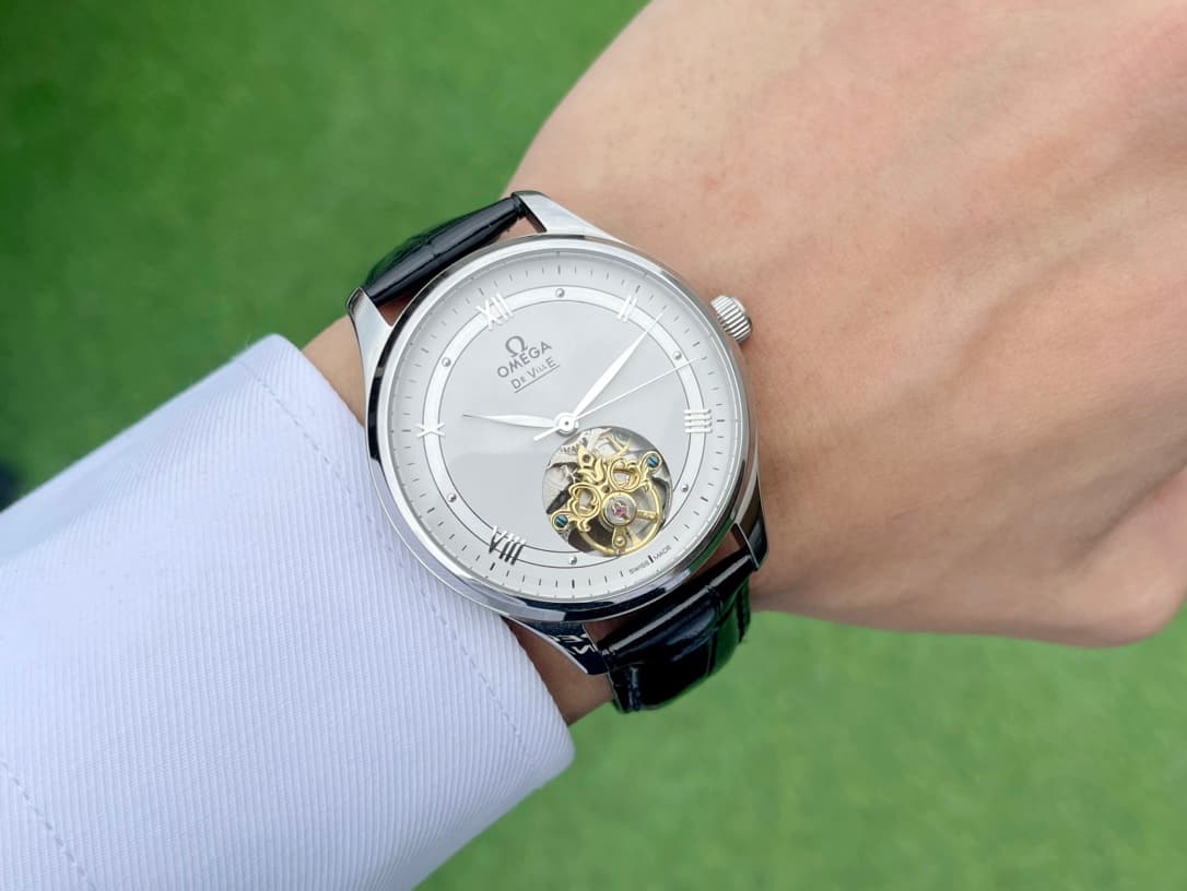 Omega White Watch