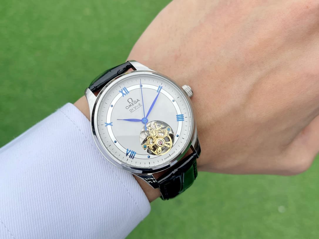 Omega White Watch