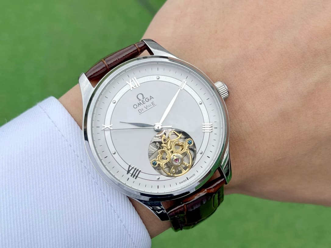 Omega White Watch
