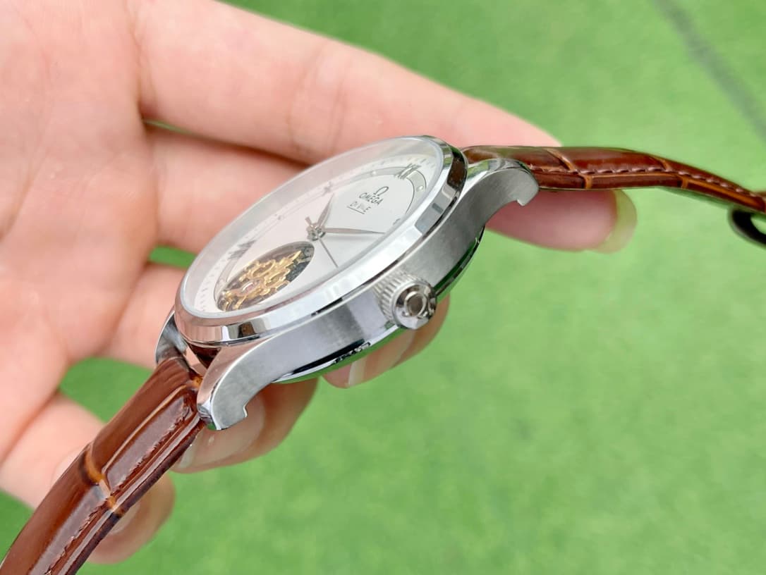 Omega White Watch