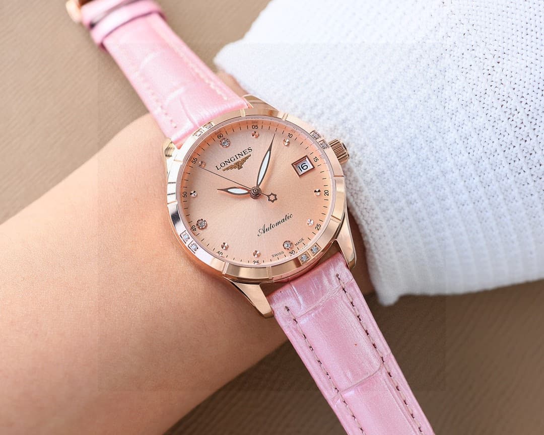 Longines White Watch