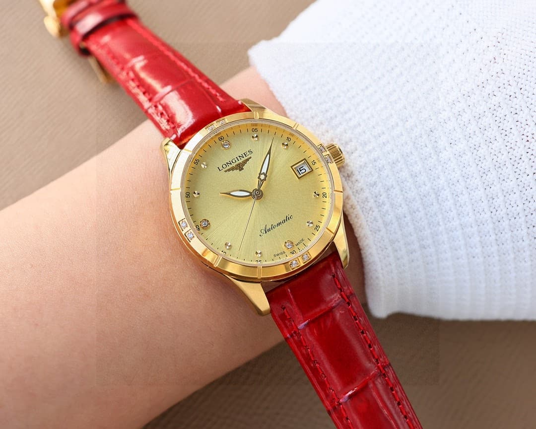 Longines White Watch