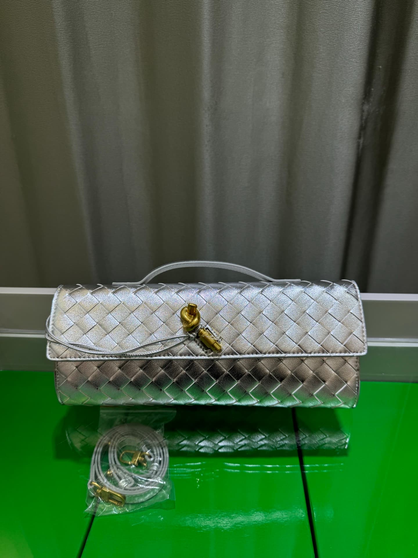Bottega Veneta Gold Pouch 9906