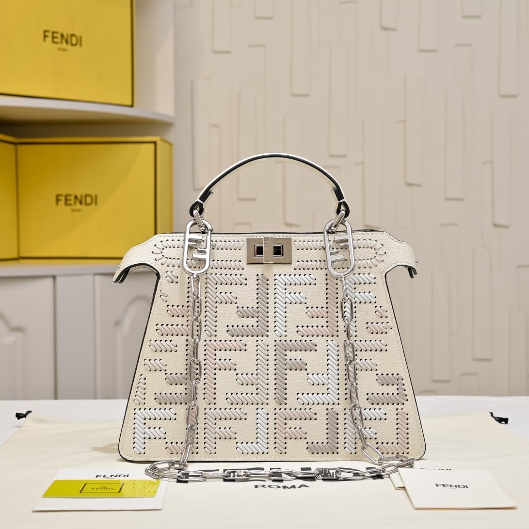 Fendi Gold Medium Crossbody Bag 33203