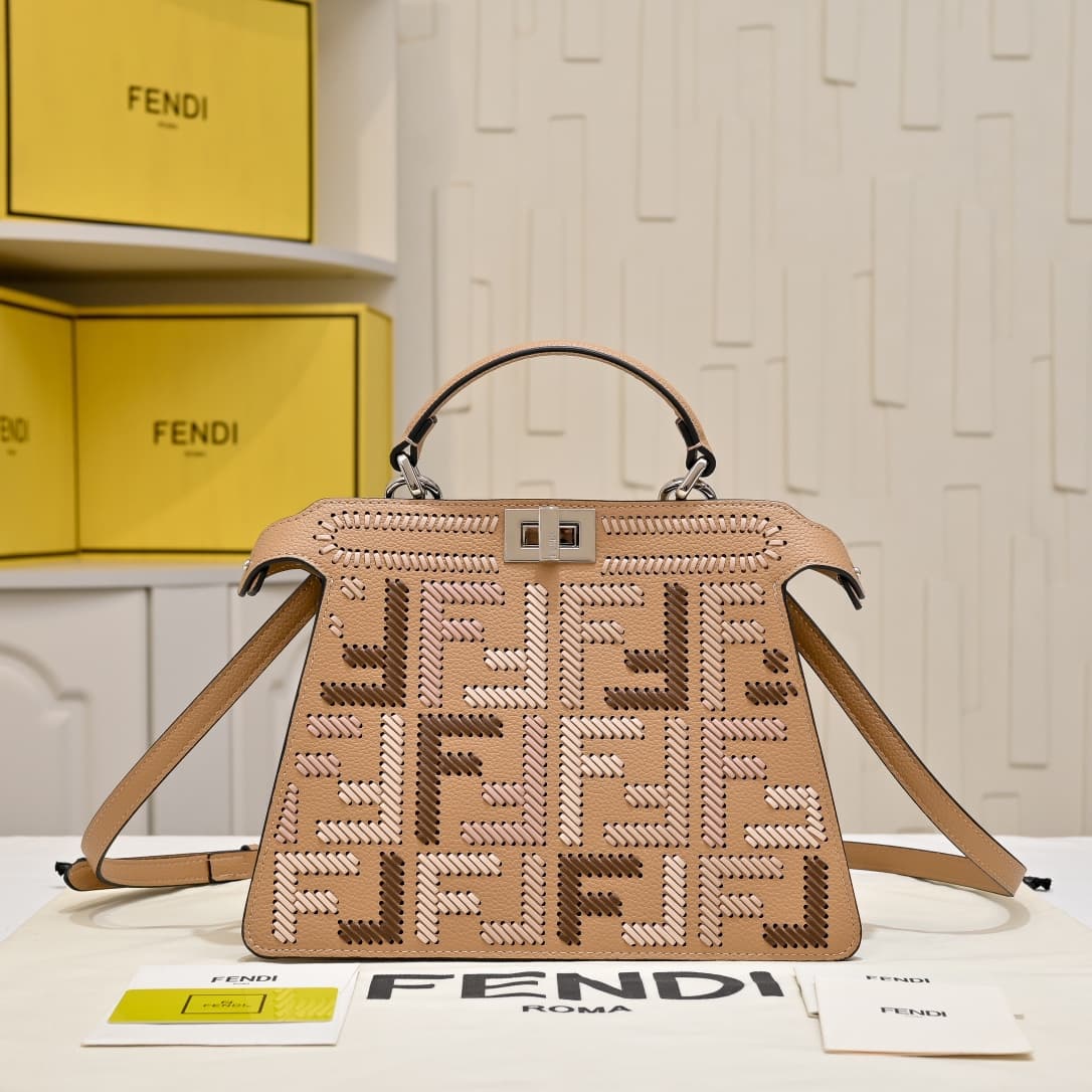 Fendi Gold Medium Crossbody Bag 33203