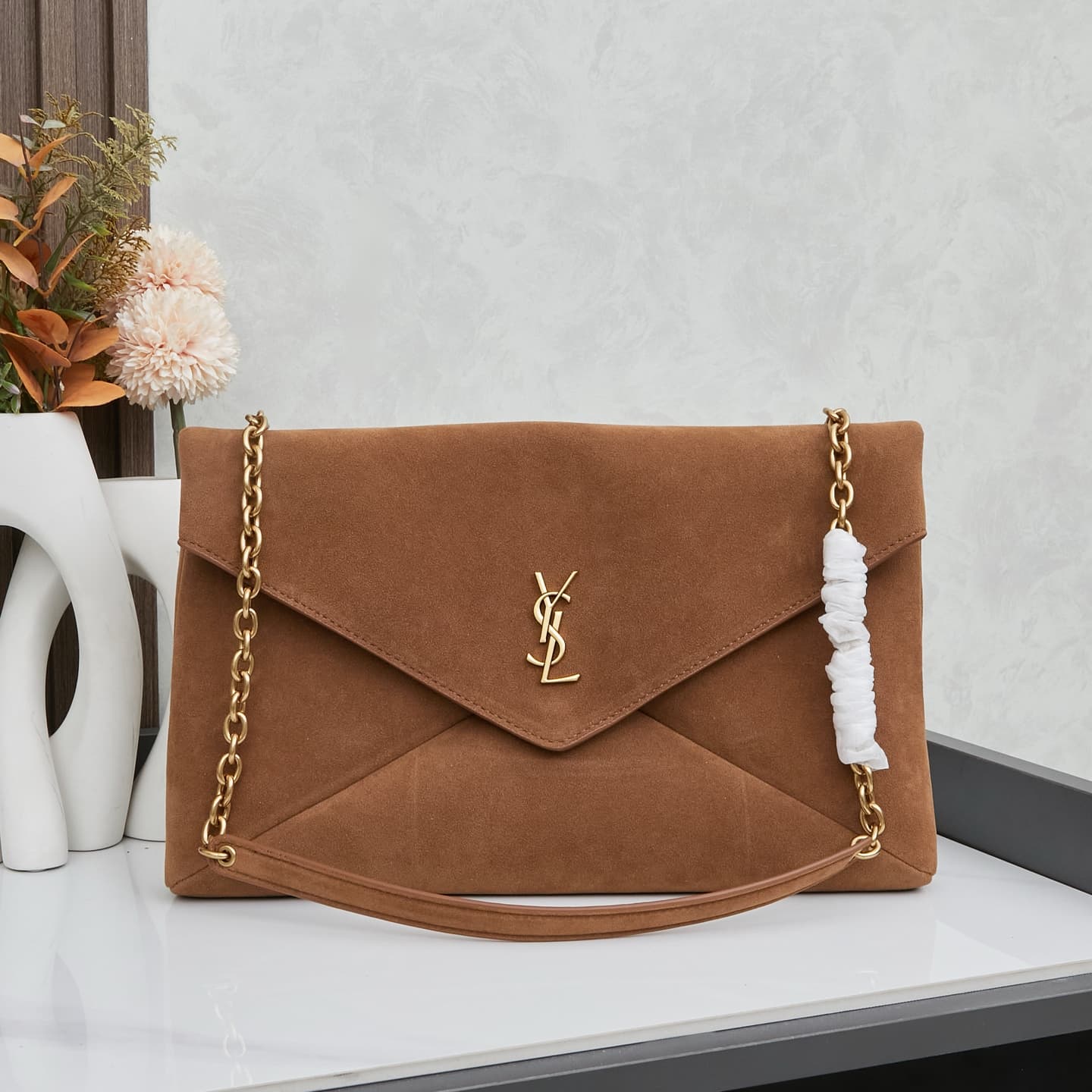 Saint Laurent Gold Pouch