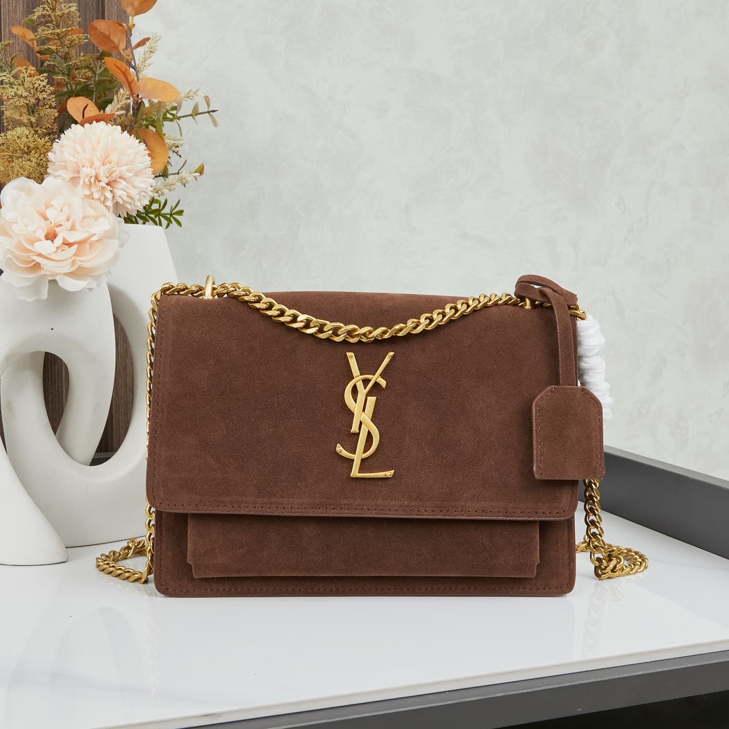 Saint Laurent Black Crossbody Bag 6038