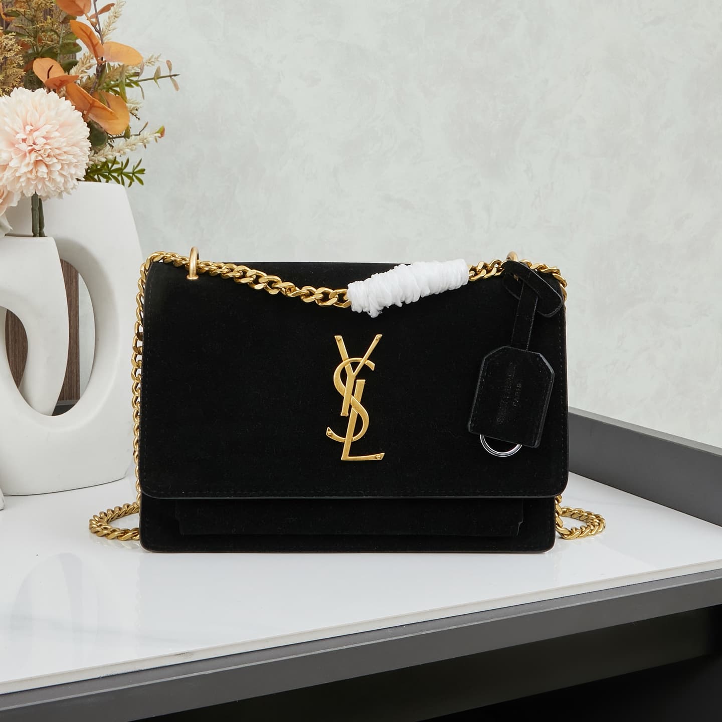 Saint Laurent Black Crossbody Bag 6038