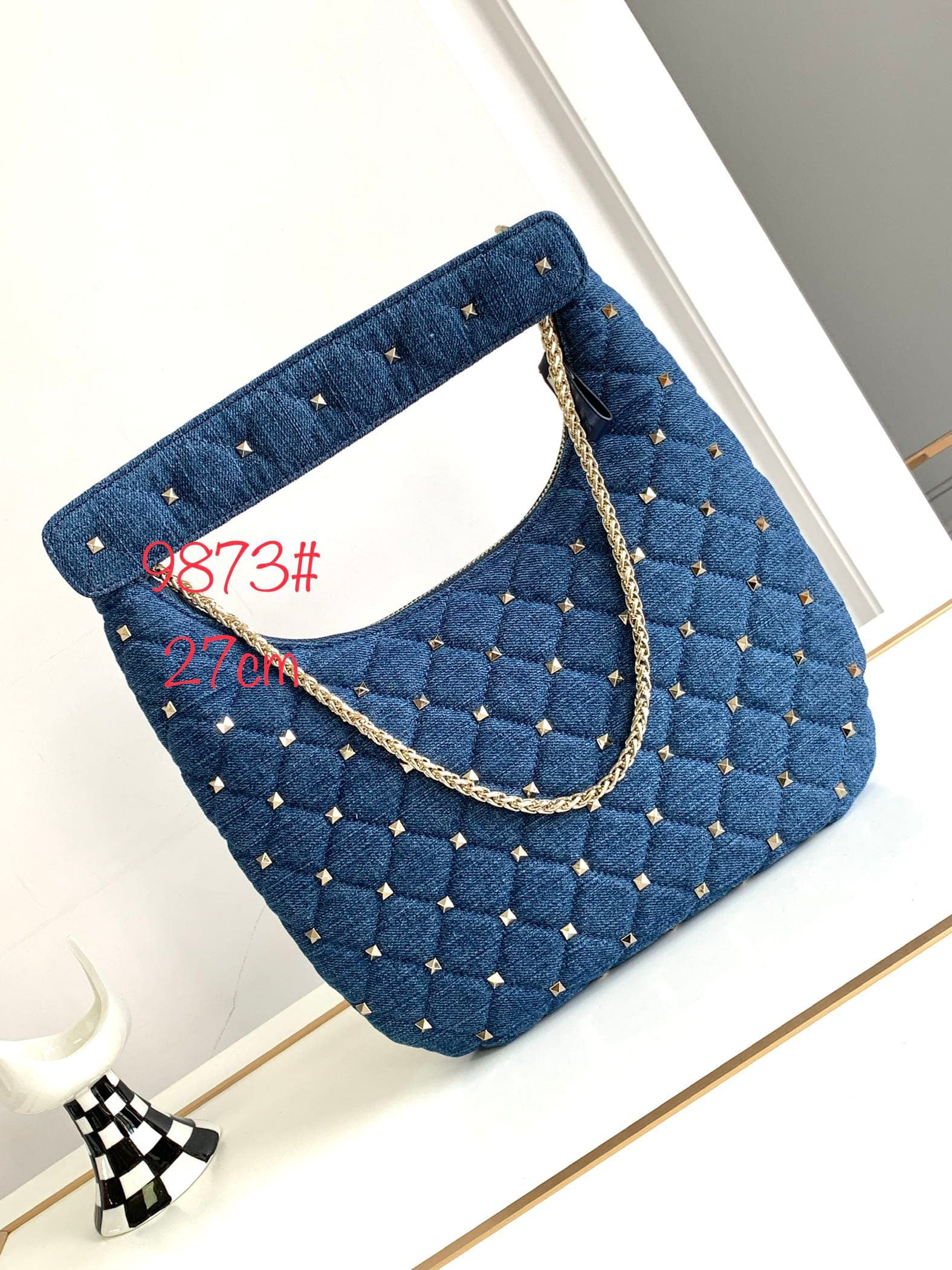 Valentino Gold Crossbody Bag 9873