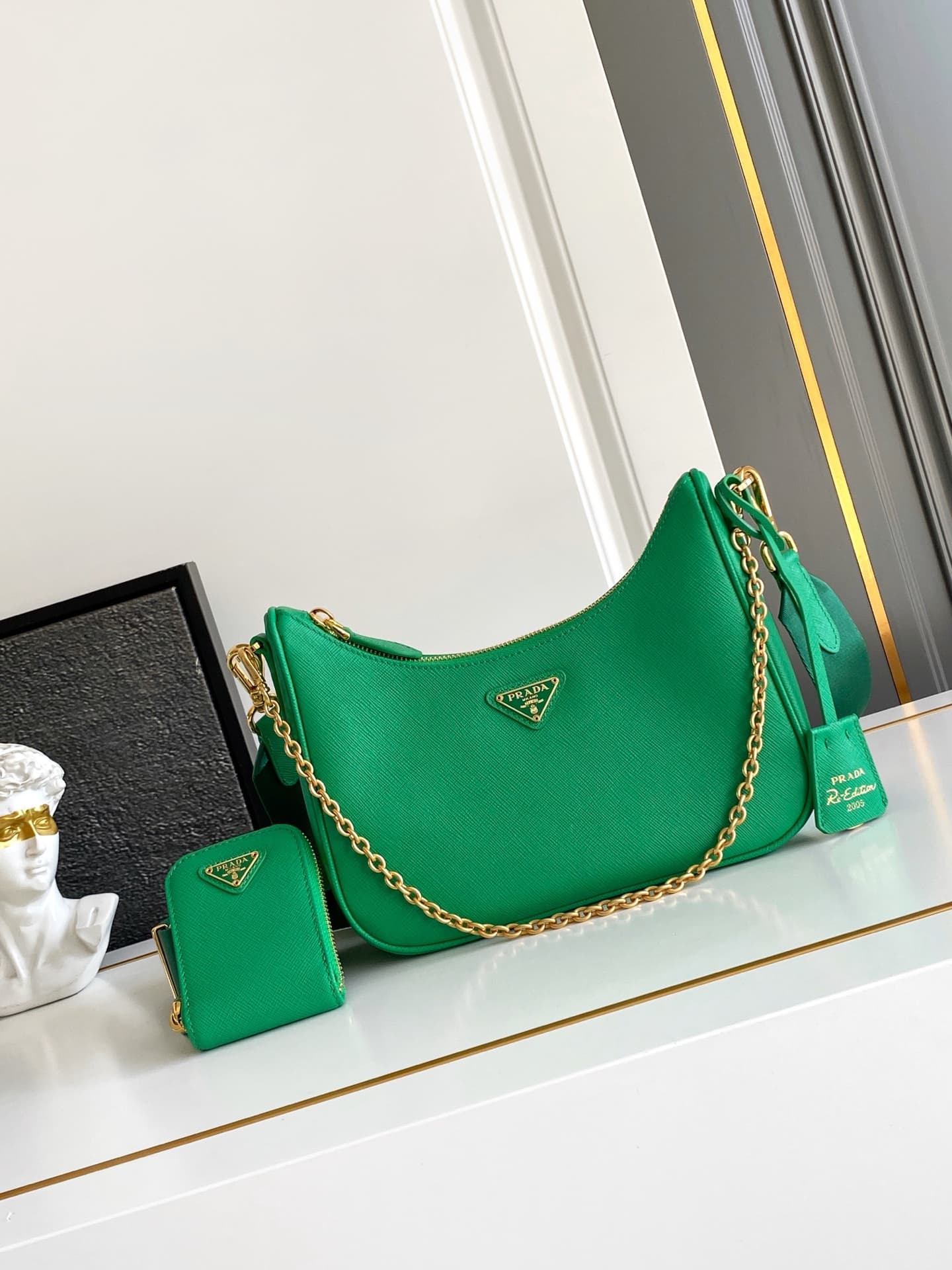 Prada Gold Shoulder Bag 1BH204