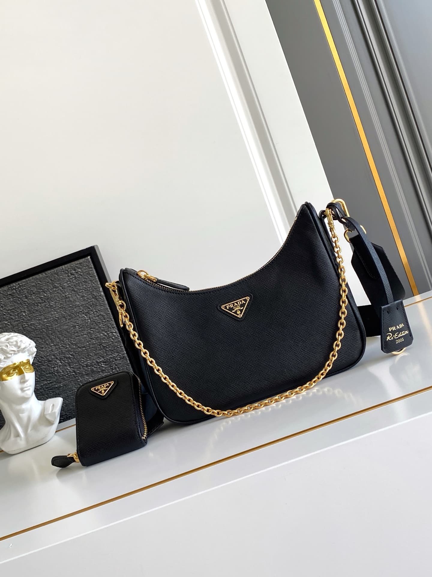 Prada Gold Shoulder Bag 1BH204