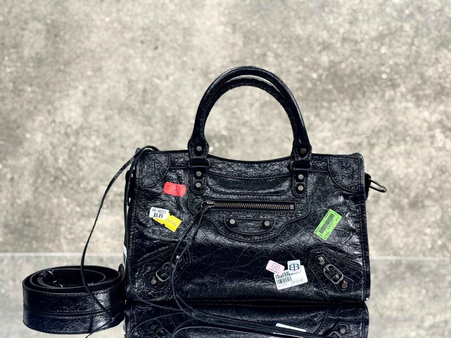 Balenciaga Black Small Shoulder Bag 0623