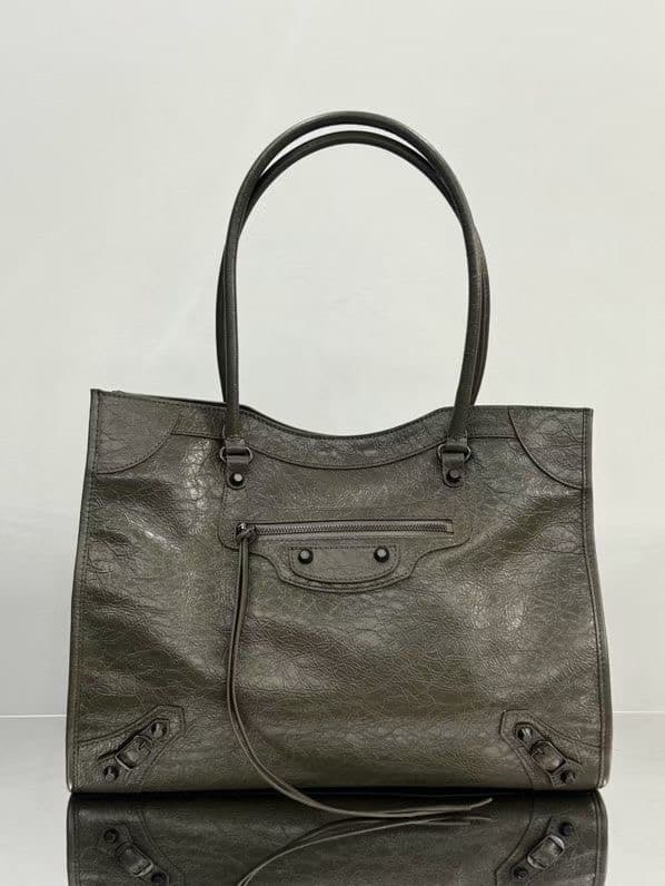 Balenciaga Green Large Tote Bag