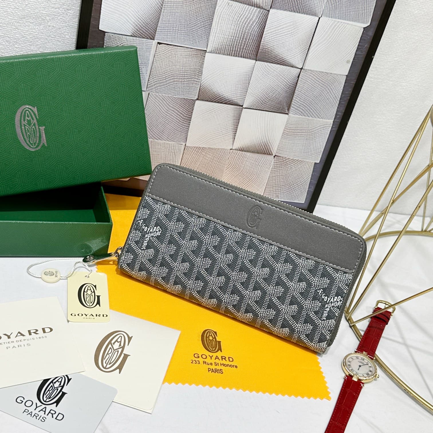 Goyard Grey Wallet 98186