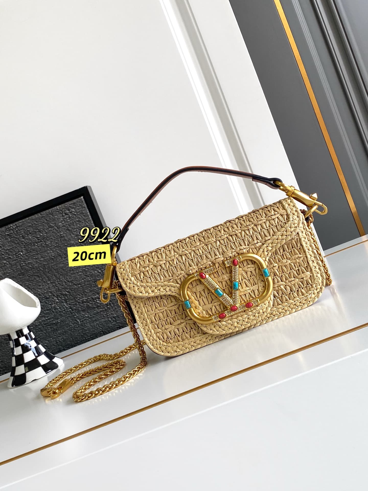 Valentino Gold Pouch 9922