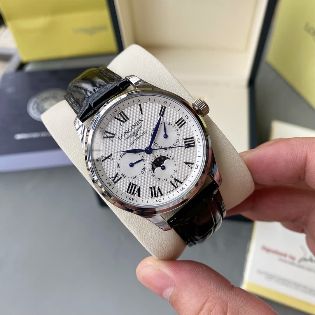 Longines White Watch