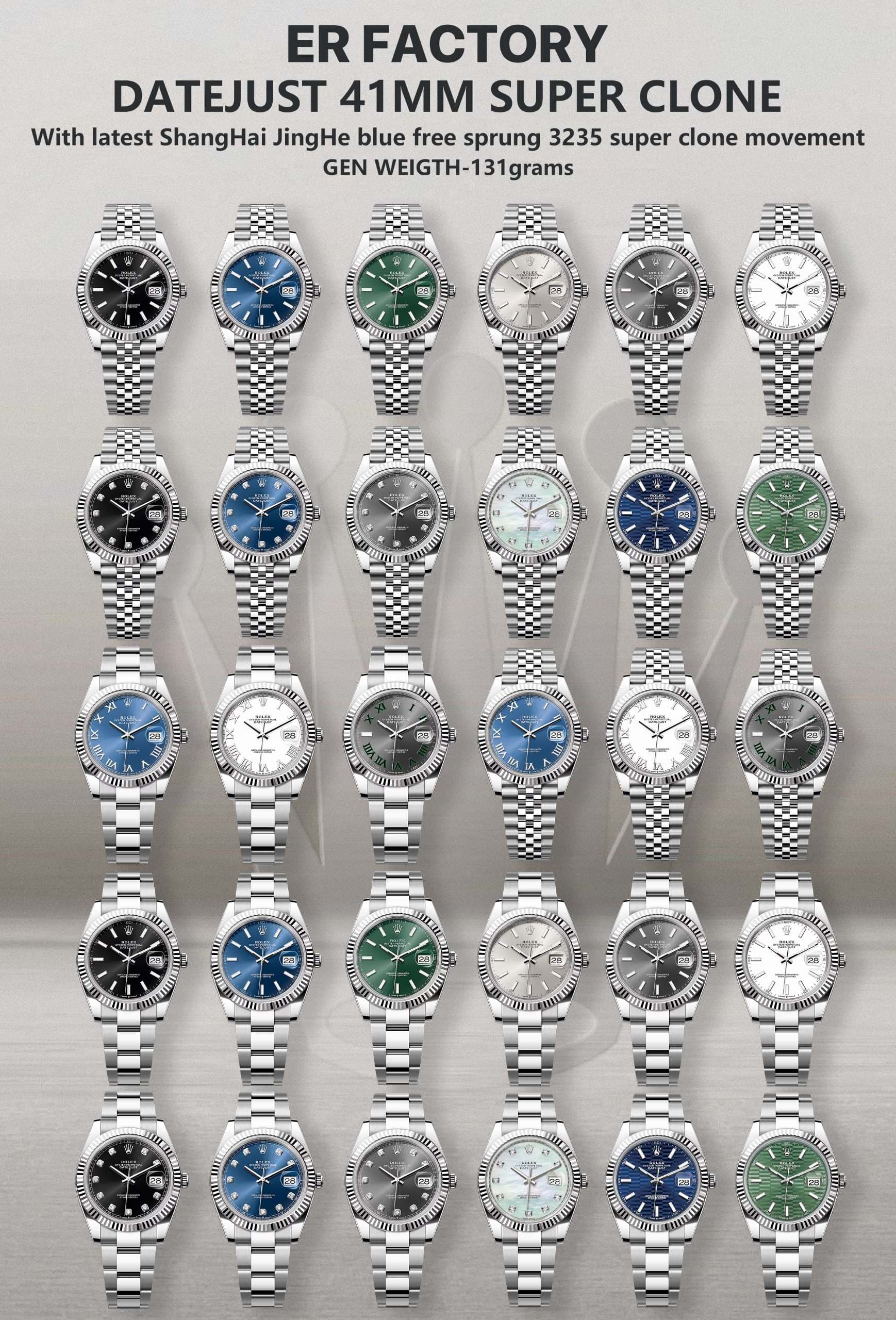 Rolex Blue Watch
