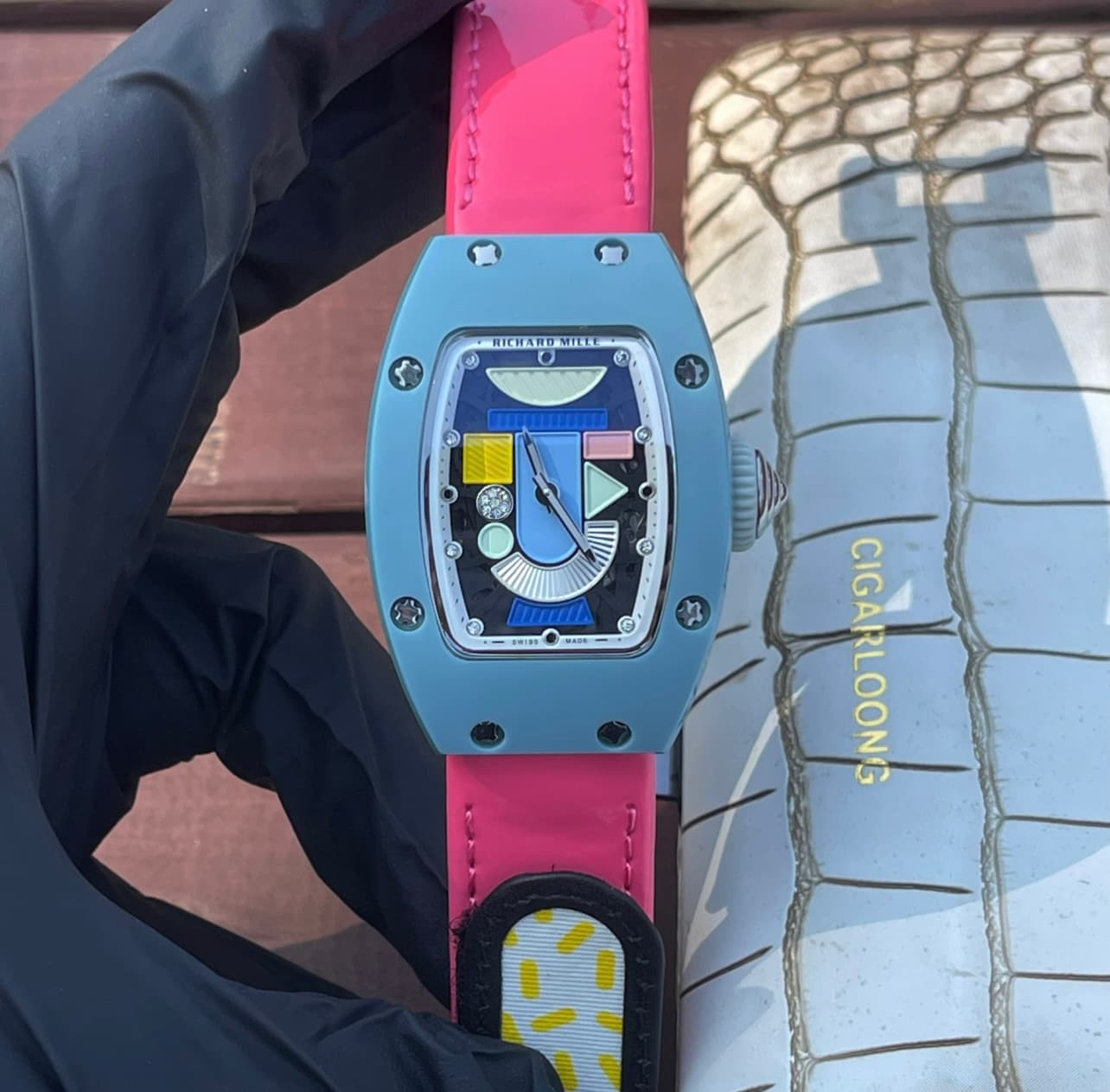 Luxury Brand Pink Watch RM07