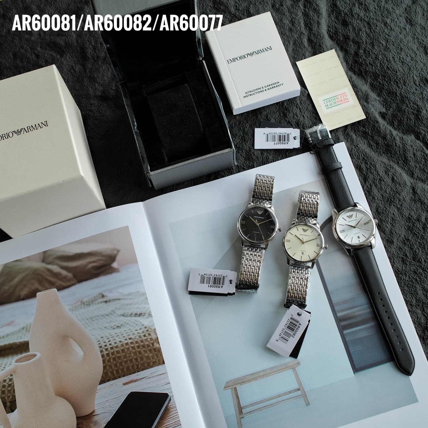 Armani Black Watch AR60077