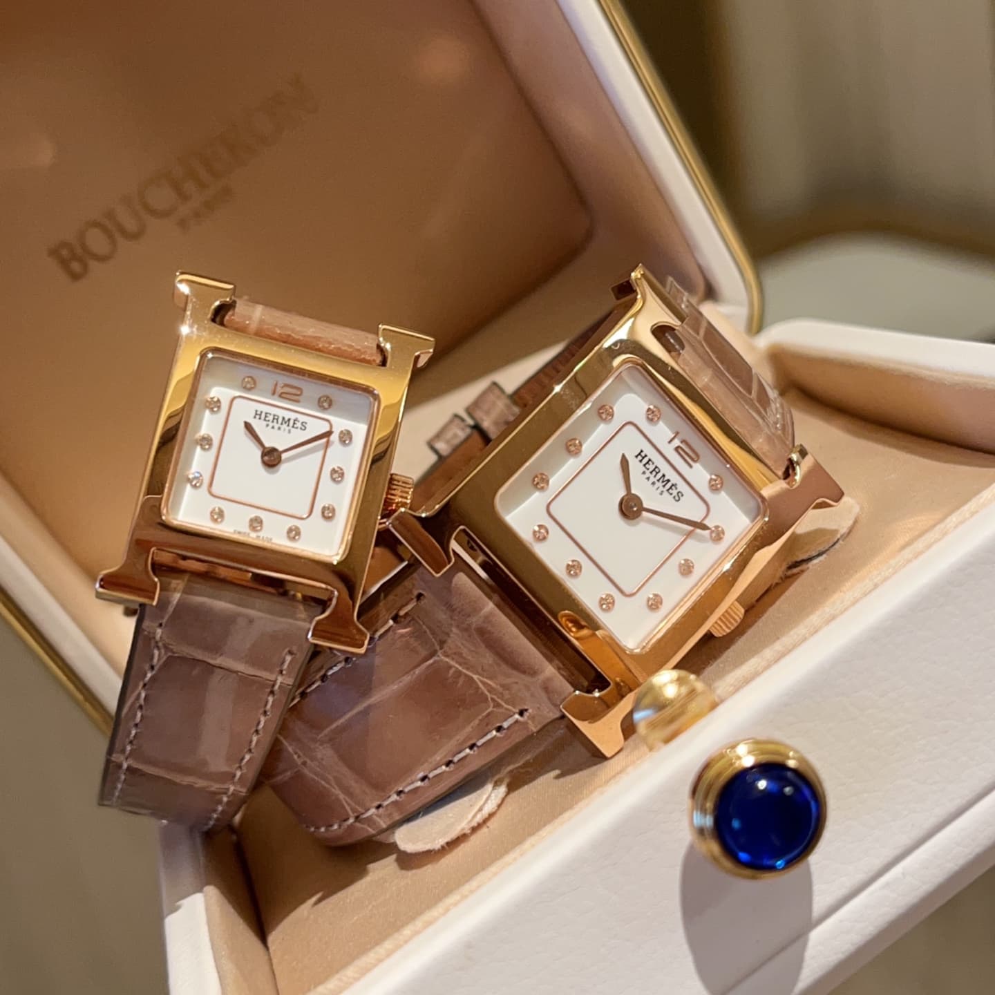 Hermes White Watch