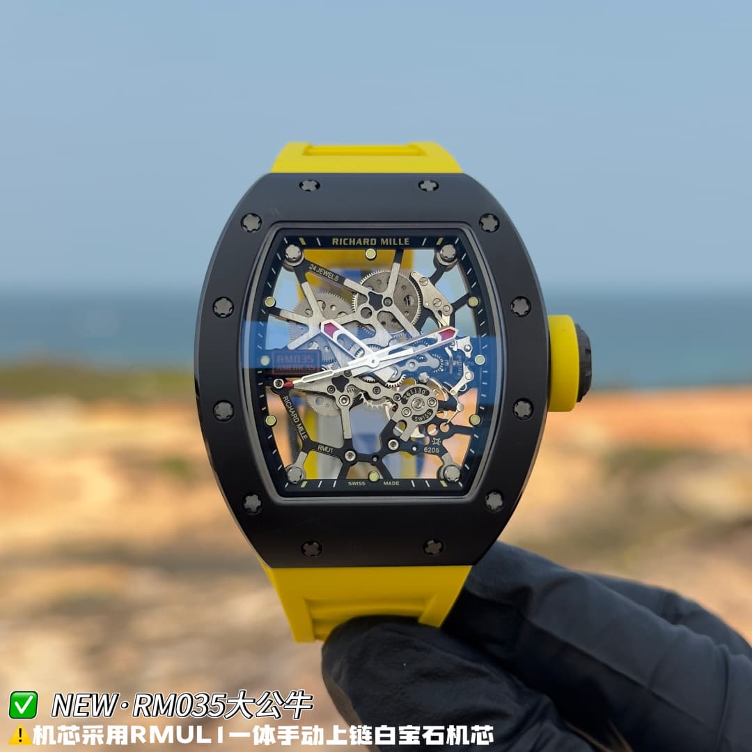 Luxury Brand Black Watch RM035