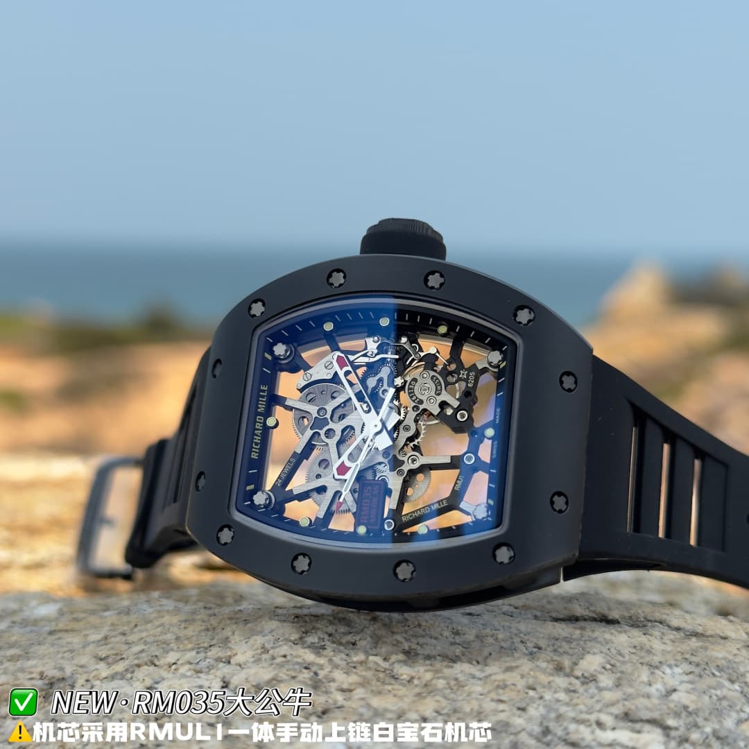 Luxury Brand Black Watch RM035