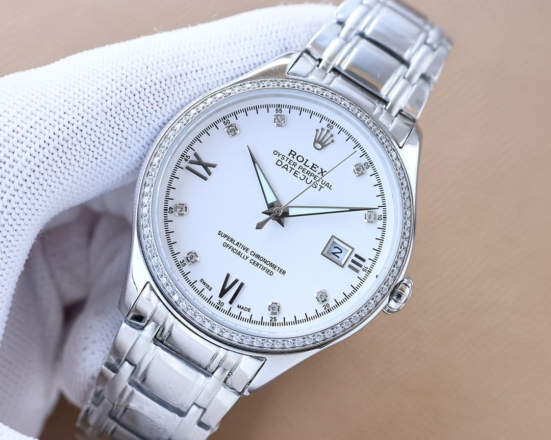 Rolex White Watch