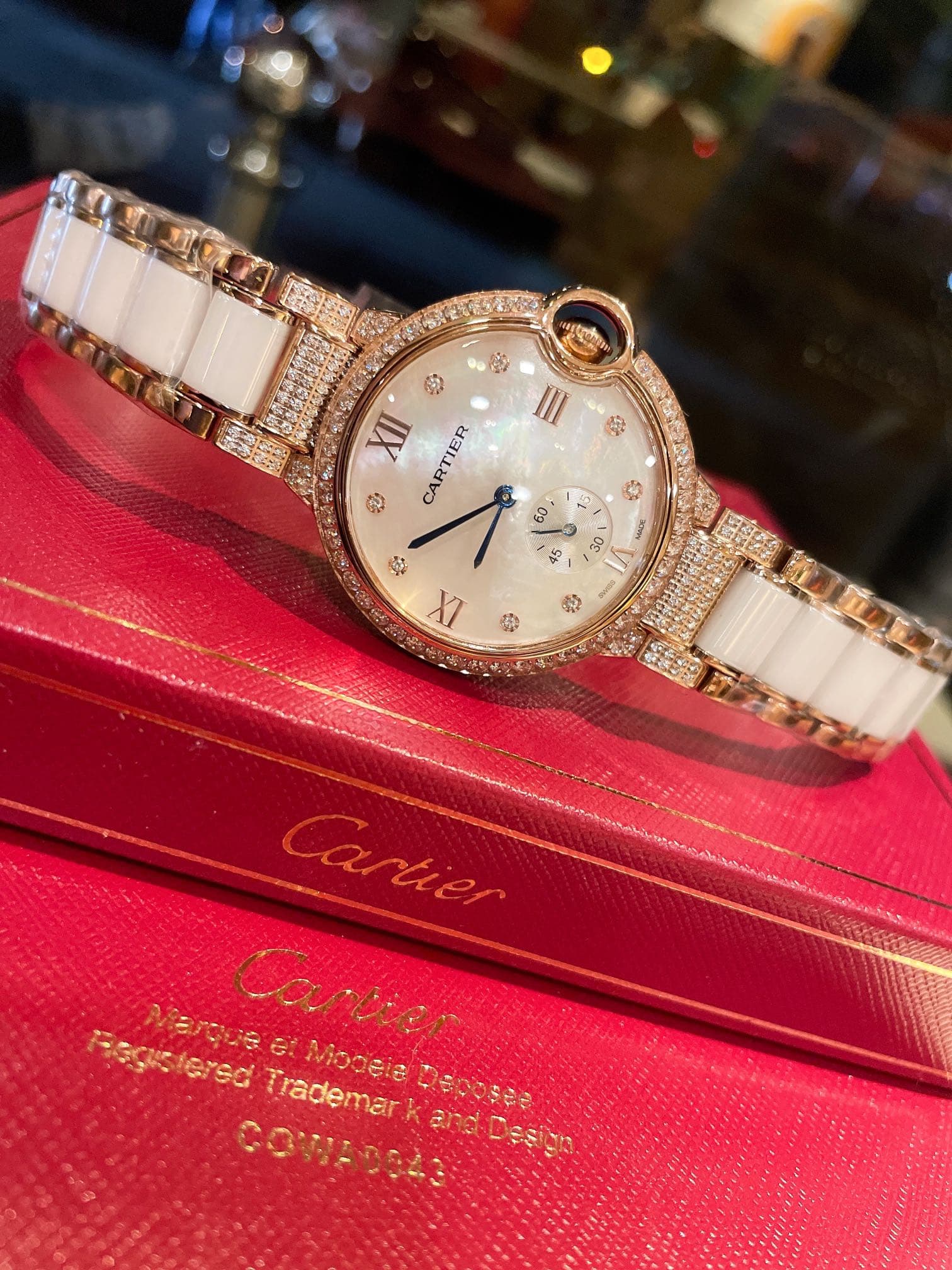 Cartier White Watch